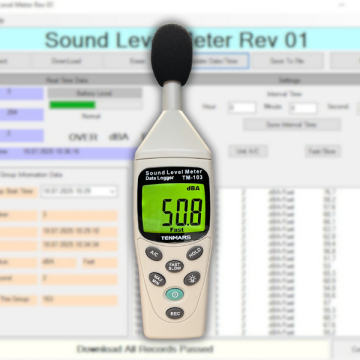 Tenmars TM-103 Profesyonel Ses Desibel Ölçer | Datalogger Özellikli