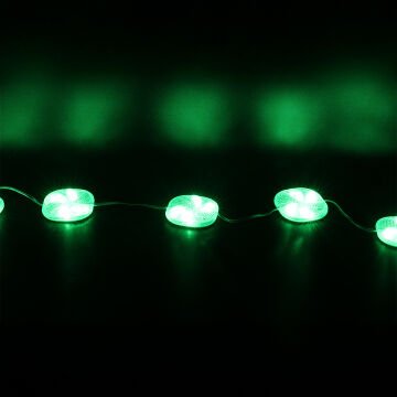 PowerMaster (20 Adet) PM-14699 12 Volt 3 Watt Yeşil Yanıp Sönen Çakar 6565-2835 Modül Led 65x65x12mm