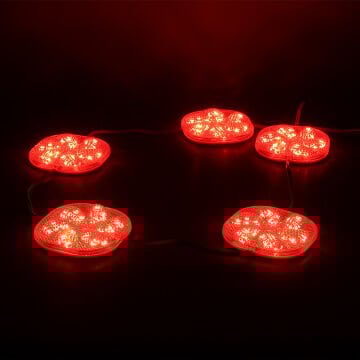 PowerMaster (20 Adet) PM-14705 12 Volt 3 Watt Kırmızı Sabit 6565-2835 Modül Led 65x65x12mm