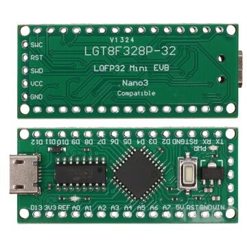 Arduino LGT8F328P-32 Nano Uyumlu Micro-USB Geliştirme Kartı