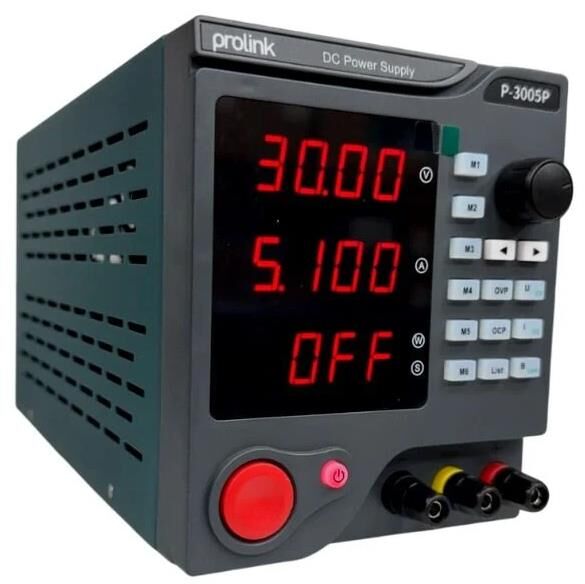 Prolink P-3005P 30V 5A Programlanabilir Ayarlı DC Güç Kaynağı