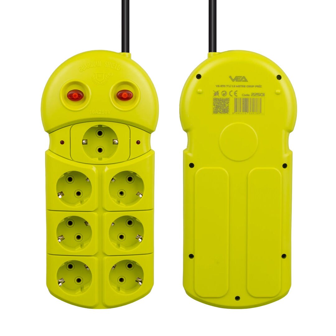Vea VE-970 1.5 Metre Kablolu 5'li Grup Priz