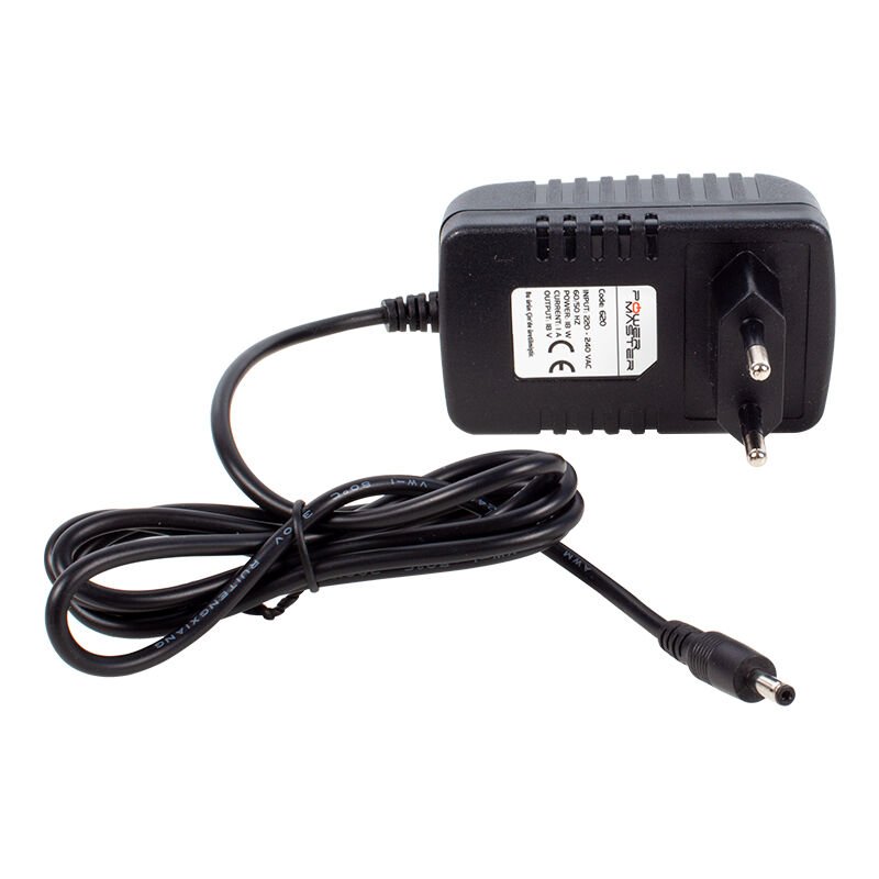 Powermaster PM-620 18 Volt - 1 Amper 3.5*1.35 Mm Uçlu Plastik Kasa Priz Tipi Adaptör