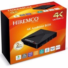 HIREMCO SMART 4 4K 9.0 ANDROID BOX 4GB DDR3 RAM DAHİLİ WİFİ NETFLIX UYDU ALICISI