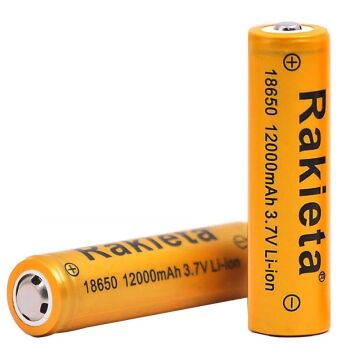 PowerMaster PM-9599 Rakieta 3.7 Volt 1200mAh 18650 Başlıklı Şarj Edilebilir Lityum Pil (Tekli)