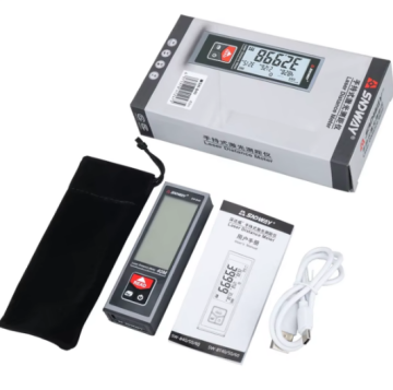 SW-B40 Geniş Yatay Göstergeli Metal Lazermetre | 40 Metre | Şarj Edilebilir