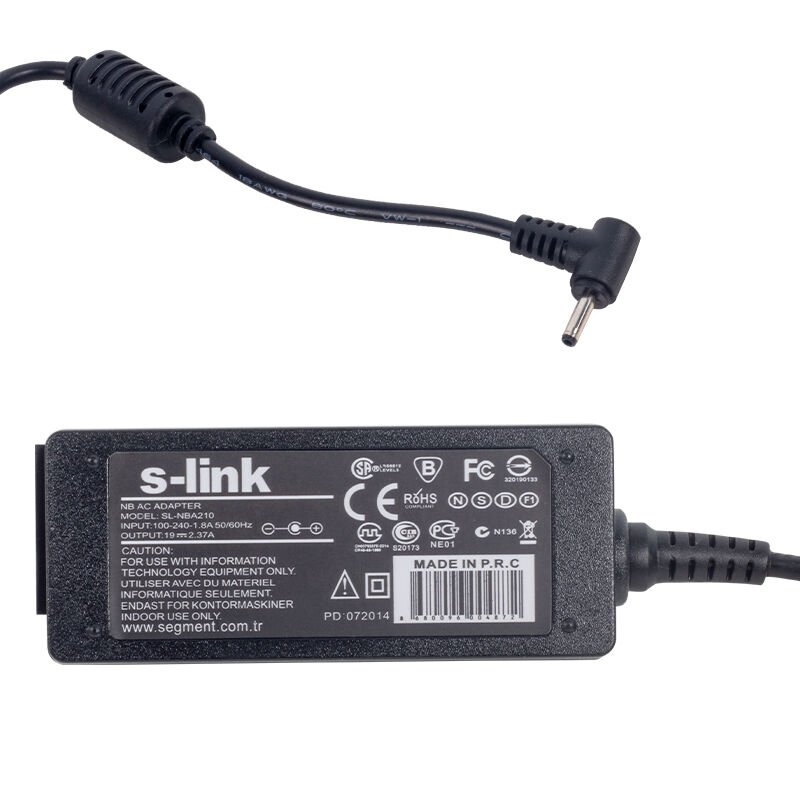 POWERMASTER PM-33063 19 VOLT - 2.37 AMPER 3.0*1.1 MM UÇLU ADAPTÖR (ASUS NOTEBOOK)