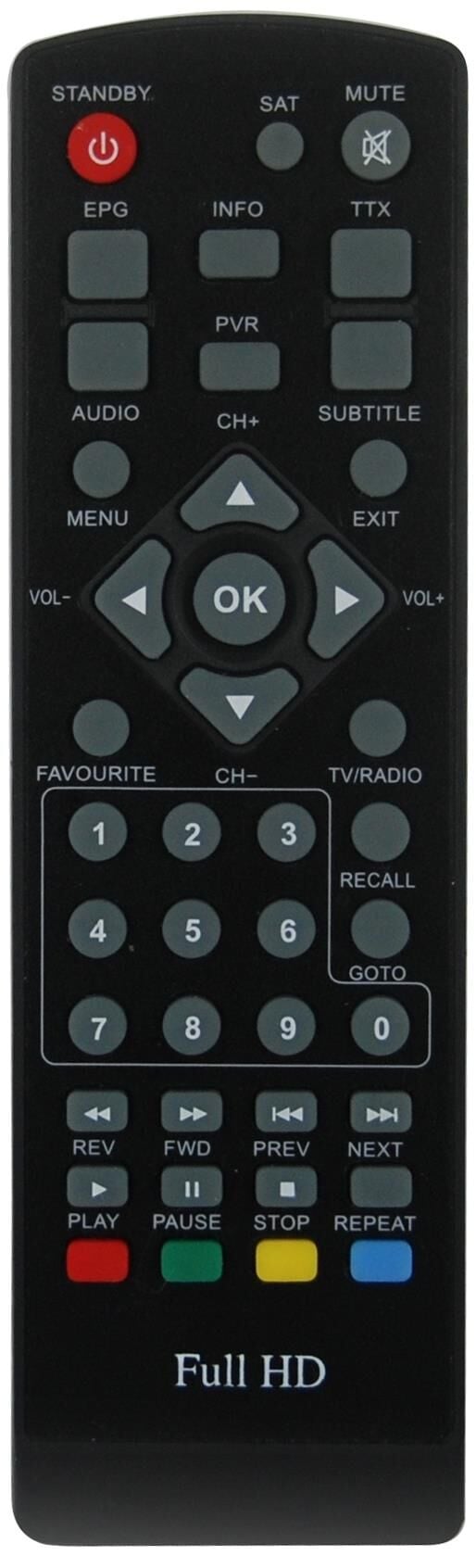 Yumatu Mini Hd Slim Displaylı Uydu Kumandası 1609