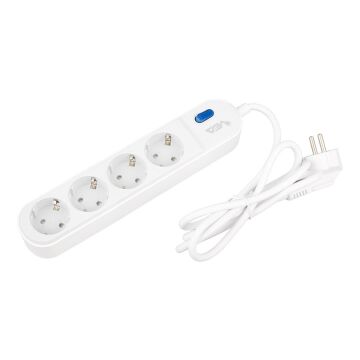 Vea VE-VEGA104 A Class 4'lü Anahtarlı 1.5 Metre Akım Korumalı Priz