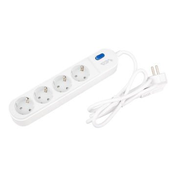 Vea VE-VEGA104 A Class 4'lü Anahtarlı 1.5 Metre Akım Korumalı Priz