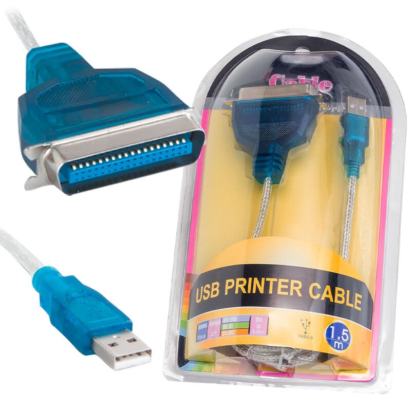 Powermaster PM-6492 USB 2.0 To 1284 1.5 Metre Printer Kablo  (USB-LPT)