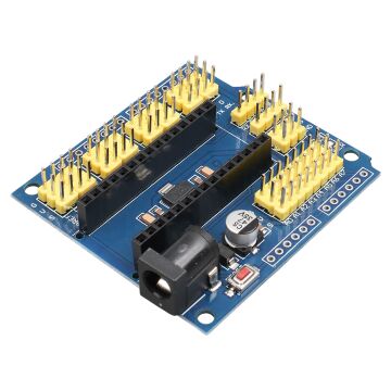 Arduino Uno Sensor Shield V4.0 (Mavi) Genişletme Kartı