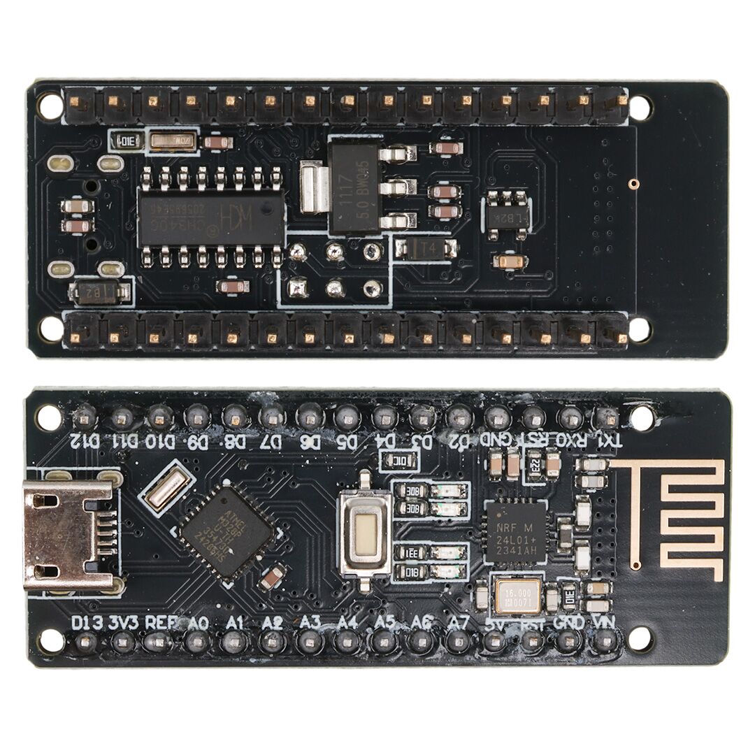 Arduino Nano V3.0 Uyumlu NRF24L01+ Entegreli Micro USB RF-Nano Geliştirme Kartı