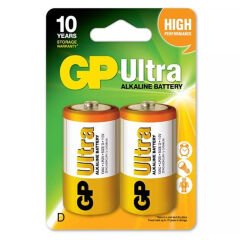 GP 13AU-2U2 Ultra Alkalin (D) Kalın 2'li