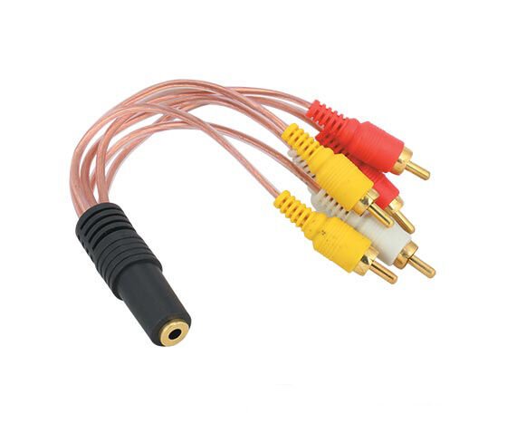 3.5 Mm Stereo Dişi 6 Tos Erkek 5+1 Kablo