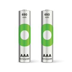 GP Recyko 650 Mah R03 AAA Şarjlı 2'li İnce Kalem Pil