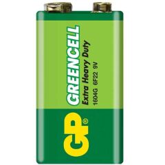 GP 1604G-B Greencell 9 Volt Pil (10'lu Paket)
