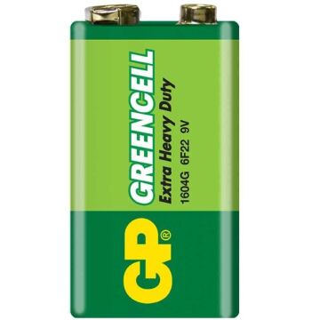 GP 1604G-B Greencell 9 Volt Pil (10'lu Paket)