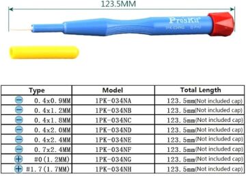 Proskit 1Pk-034NH Seramik Tornavida + PH 1.7 MM