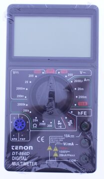 Tenon DT-860D Dijital Multimetre Ölçü Aleti Büyük Geniş Ekran Siyah