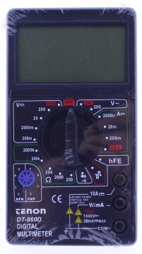 Tenon DT-860D Dijital Multimetre Ölçü Aleti Büyük Geniş Ekran Siyah