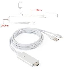Apple İphone 5 5S 6 6S Hdmi Lcd Tv Bağlantı Kablosu