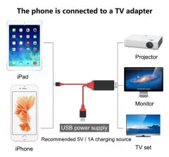 Apple İphone 5 5S 6 6S Hdmi Lcd Tv Bağlantı Kablosu