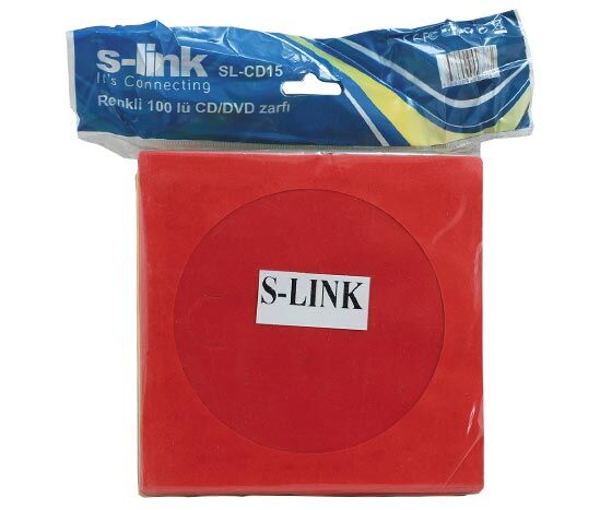 CD Zarfı 100'lü Renkli SL-CD15