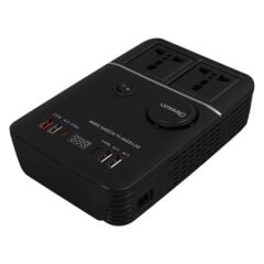 Olesson 1661 DC 12-24V 200W Oto Araç Power İnverter 2x Çakmak Girişi - 2x TYPE-C - 4x USB - 2x 220V Üniversal Priz