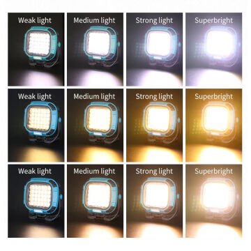 PowerMaster MX-W893 4000K - 7000K - Kırmızı 30 COB Ledli 30 Watt Çok Fonksiyonlu Çalışma Lambası (PowerBank)