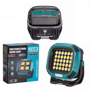 PowerMaster MX-W893 4000K - 7000K - Kırmızı 30 COB Ledli 30 Watt Çok Fonksiyonlu Çalışma Lambası (PowerBank)