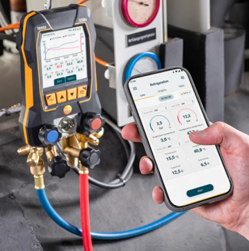 Testo 558S Dokunmatik Ekranlı Akıllı Manifold Vakum Seti