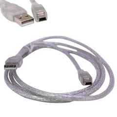 Powermaster iPod Şarj Aleti Kablosu 5 Pin Geniş 1.5 Metre Şeffaf