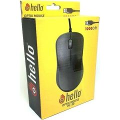 Hello HL-38 Siyah 1000 DPI Kablolu Optik Mouse