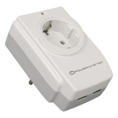 PowerMaster PM-18721 16 Amper - 3680 Watt Tekli Çocuk Korumalı 2 USB'LI 1400 Joule Akım Korumalı Priz