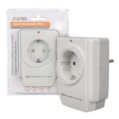 PowerMaster PM-18721 16 Amper - 3680 Watt Tekli Çocuk Korumalı 2 USB'LI 1400 Joule Akım Korumalı Priz