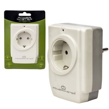 PowerMaster PM-18721 16 Amper - 3680 Watt Tekli Çocuk Korumalı 2 USB'LI 1400 Joule Akım Korumalı Priz