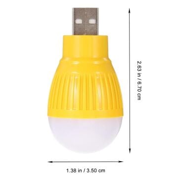 USB GECE LAMBASI MİNİ AMPUL (5'Lİ PAKET)