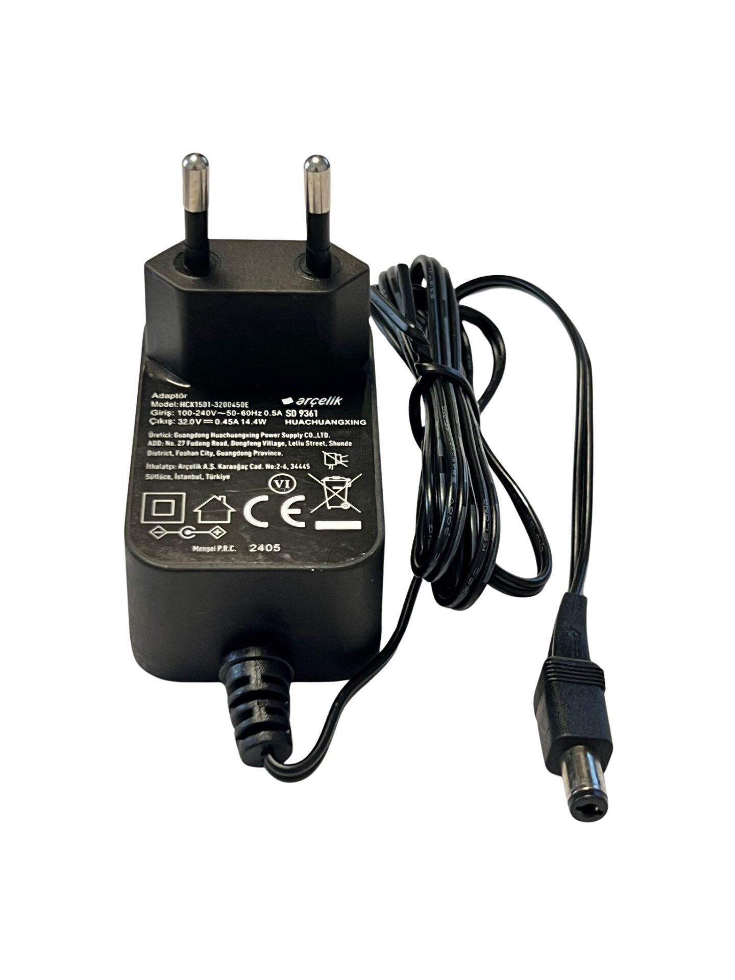 Arçelik Grundig Beko Altus 32 Volt 0.45A Dikey Süpürge Şarj Adaptörü