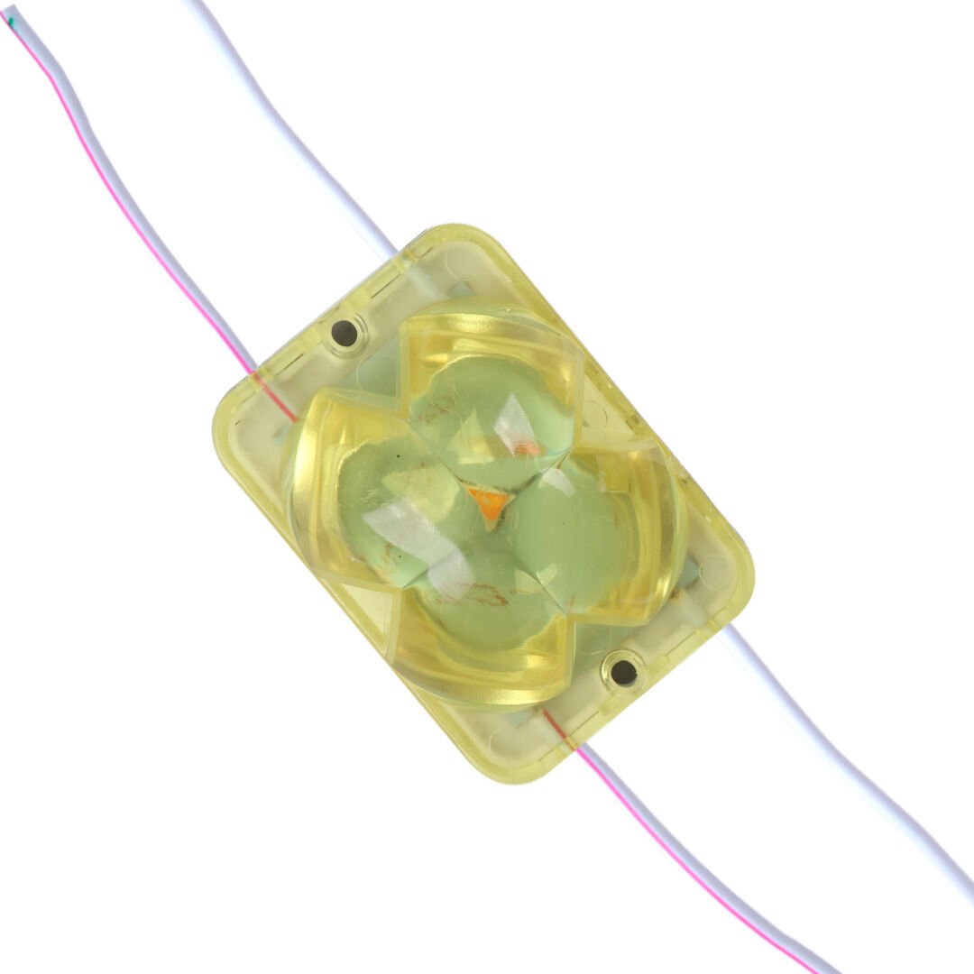 Powermaster (20 Adet) PM-14723 12 Volt 2 Watt Sarı Sabit 4333-3030 Modül Led 43x33x28mm