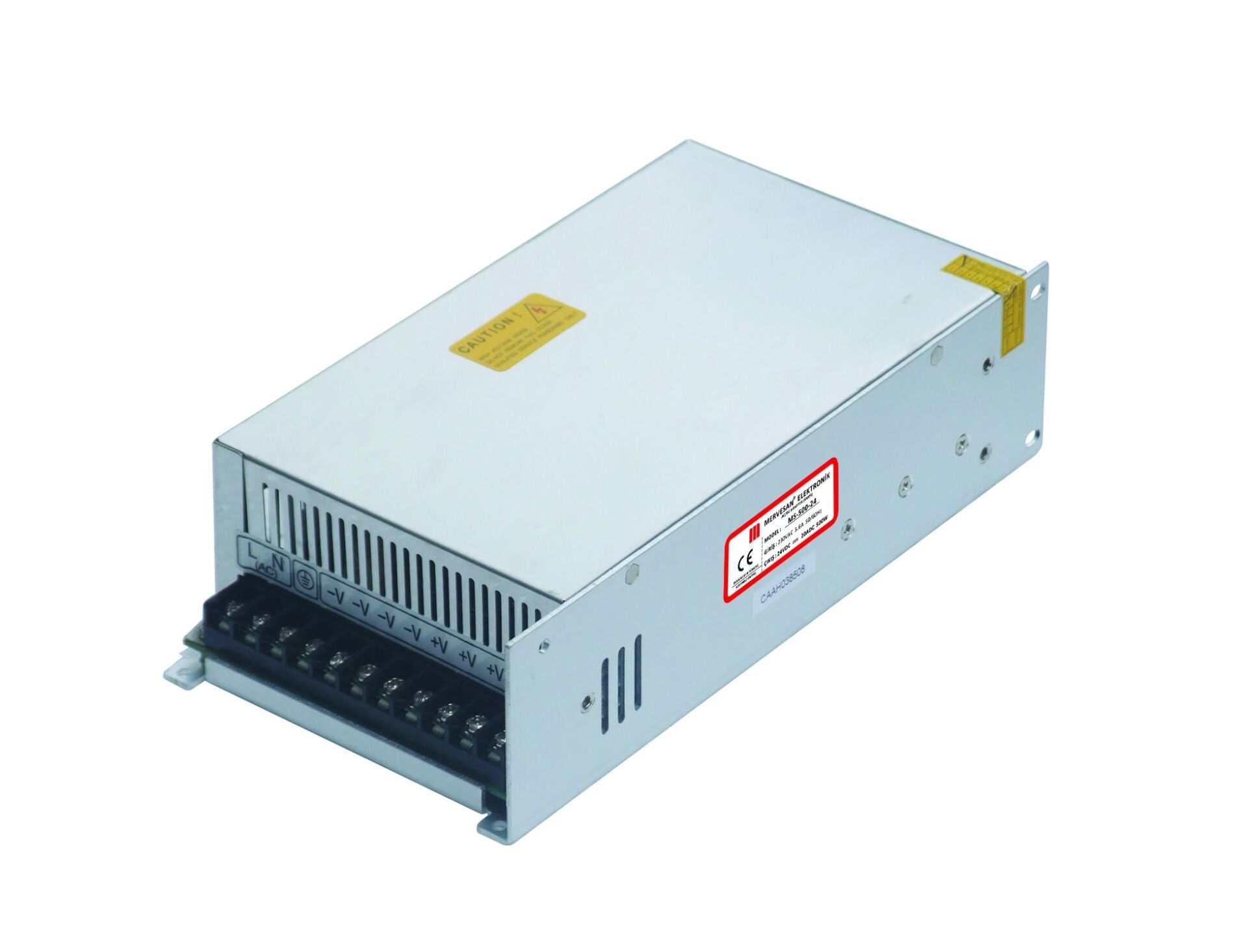 MT-500-24 24 Volt 20 Amper SMPS Metal Kasa Adaptör/MS-500-24
