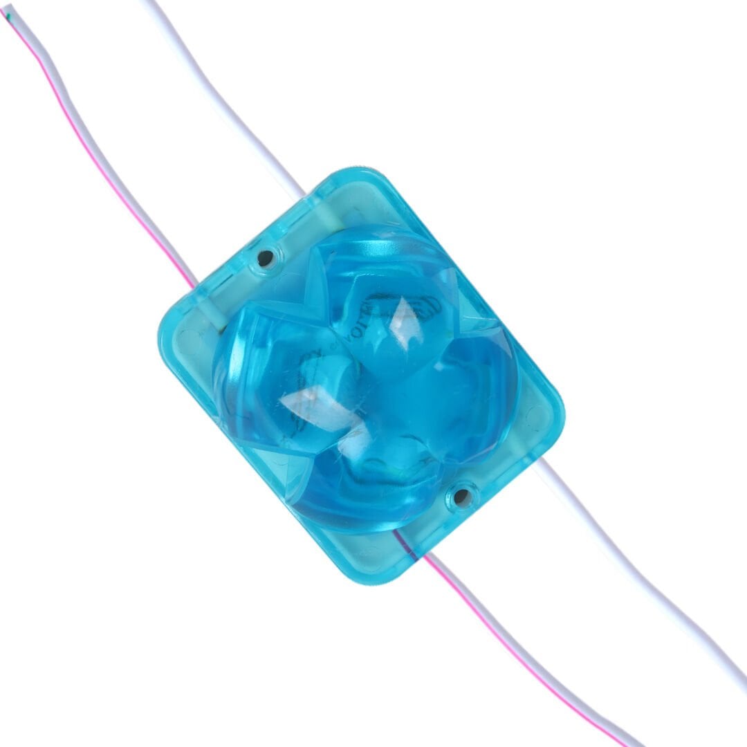 Powermaster (20 Adet) PM-14721 12 Volt 2 Watt Mavi Sabit 4333-3030 Modül Led 43x33x28mm