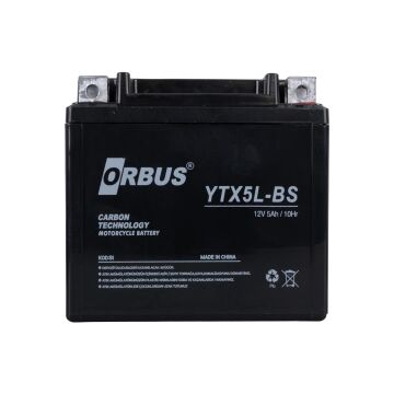 Orbus YTX5L-BS 12V 5A Motosiklet Aküsü (114 X 70 X 106 MM) (1.8Kg)