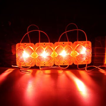 Powermaster (20 Adet) PM-14720 12 Volt 2 Watt Kırmızı Sabit 4333-3030 Modül Led 43x33x28mm