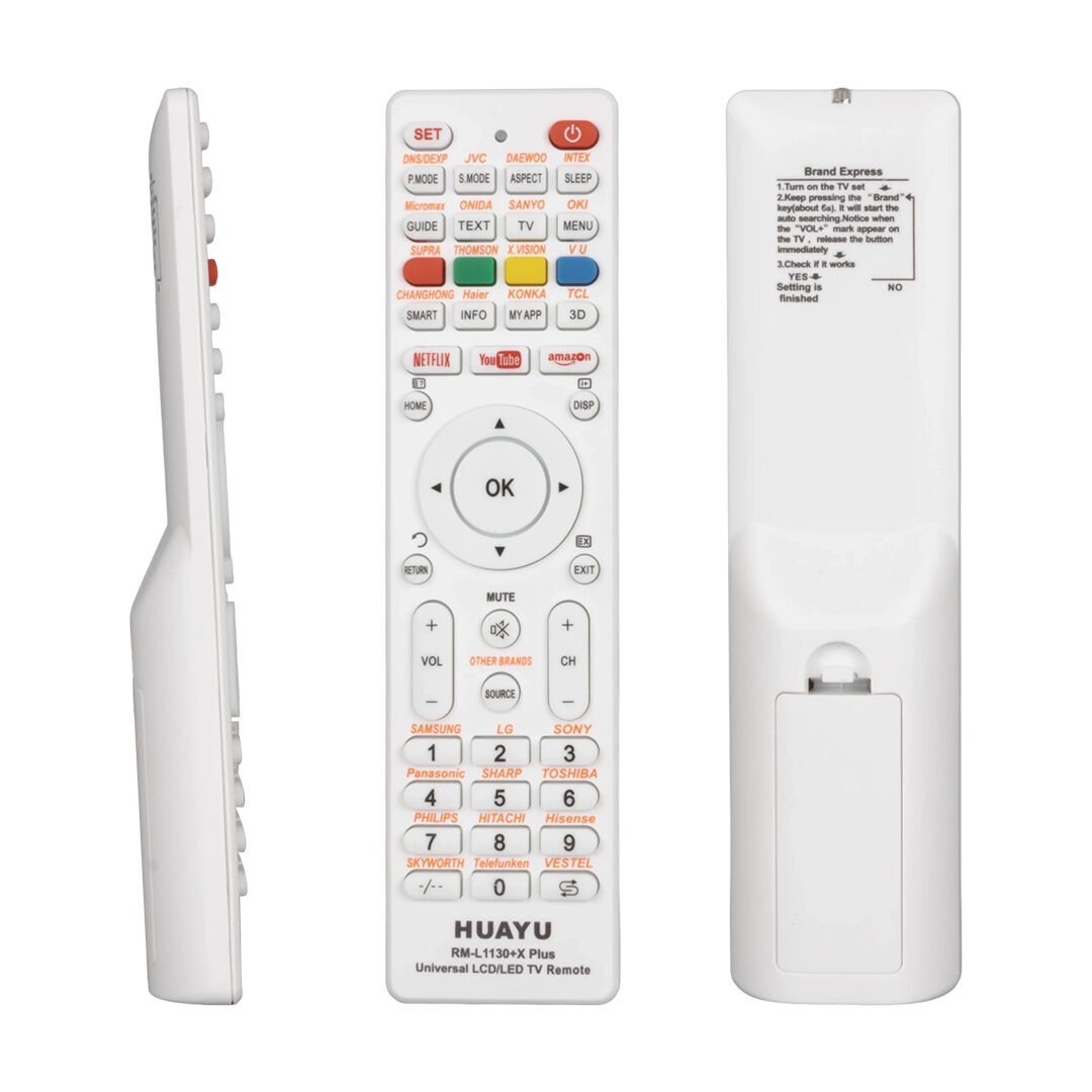 Huayu RM-L1130+X Plus Universal Akıllı  LCD LED Tv Kumanda Beyaz