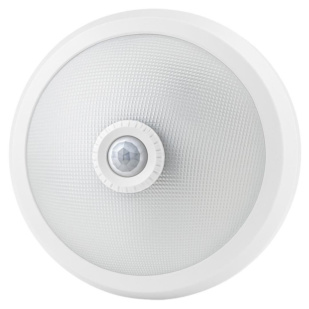 Ledx AL-S205 E27 Çift Duylu Hareket Sensörlü Beyaz Cam Tavan Armatür 300x300x90mm
