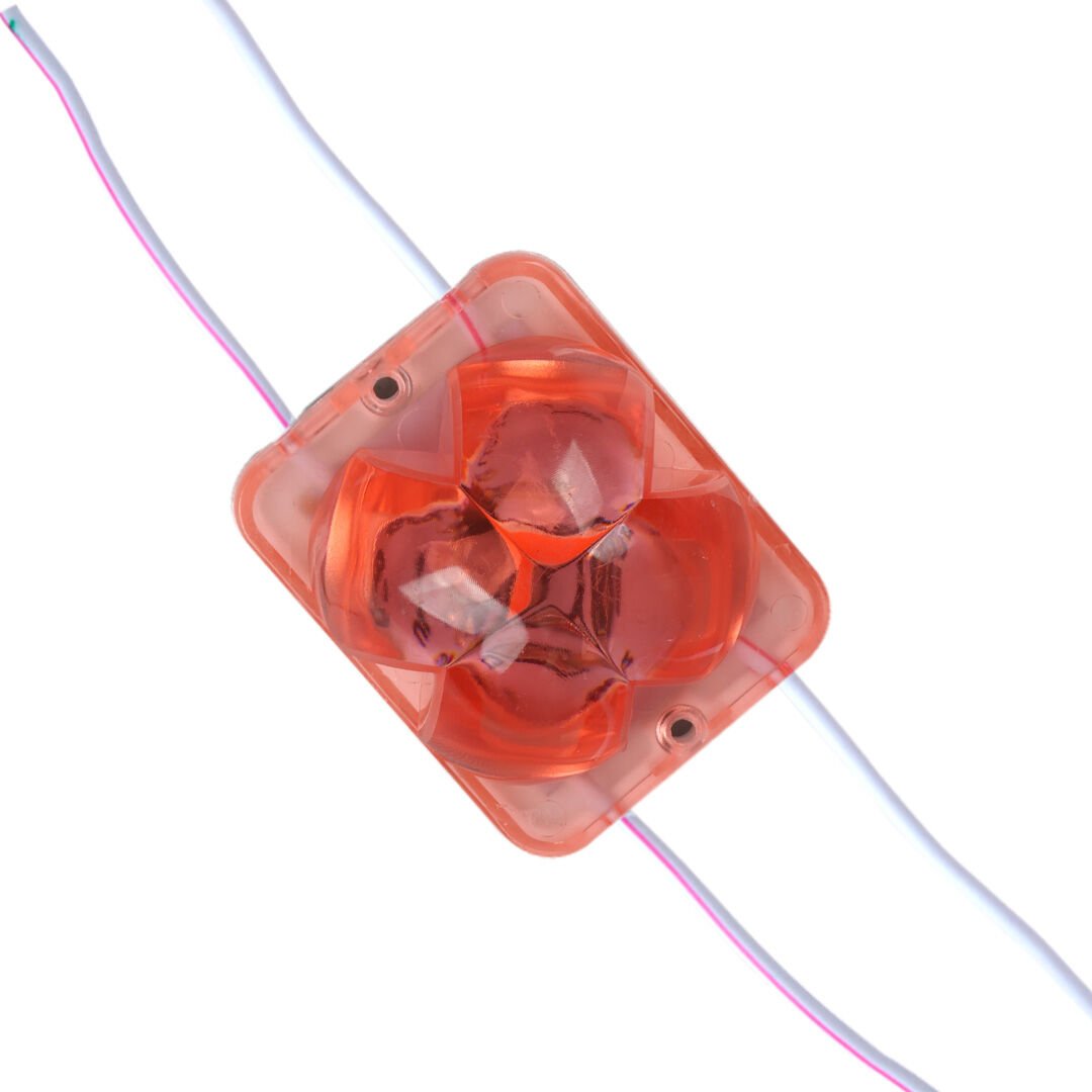 Powermaster (20 Adet) PM-14712 12 Volt 2 Watt Kırmızı Yanıp Sönen Çakar 4333-3030 Modül Led 43x33x28mm