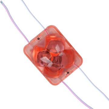 Powermaster (20 Adet) PM-14712 12 Volt 2 Watt Kırmızı Yanıp Sönen Çakar 4333-3030 Modül Led 43x33x28mm