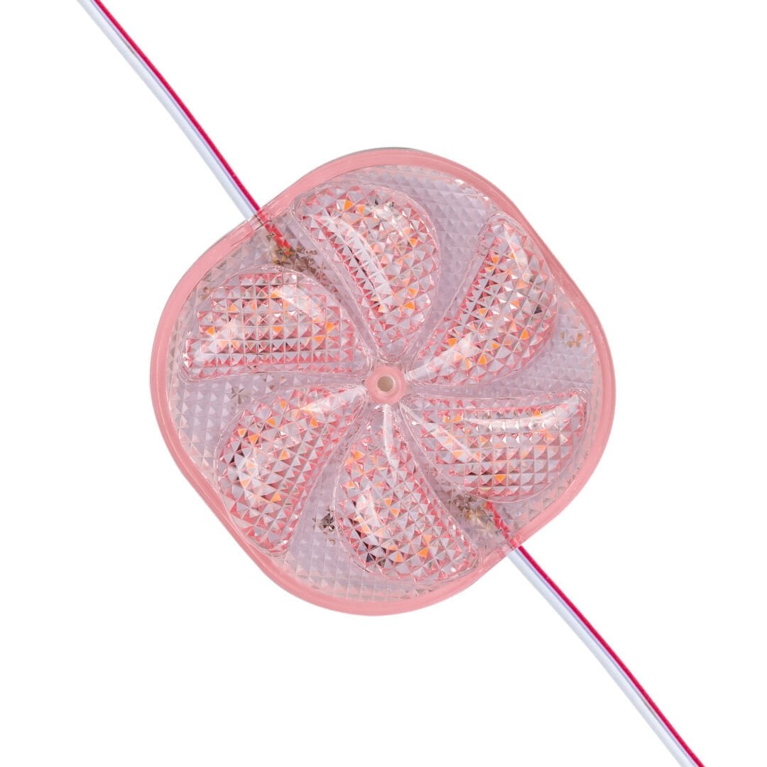 PowerMaster (20 Adet) PM-14709 12 Volt 3 Watt Pembe Sabit 6565-2835 Modül Led 65x65x12mm