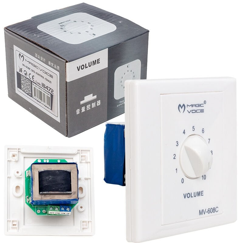 MagicVoice MV-608C 50 Watt Dimmer Trafosuz Priz Tip Volume Kontrol Cihazı